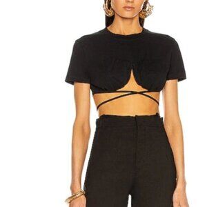 Jacquemus - Cropped T-shirt - Black Size small